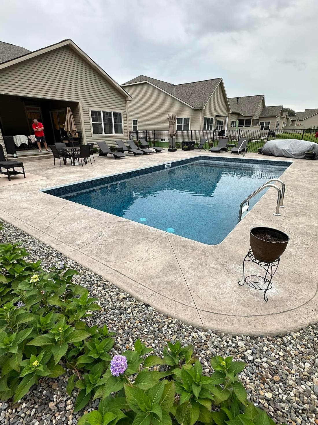 Inground pool installation in Albany, NY